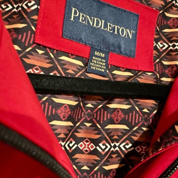 Pendleton Women's Jacket Wind Rain Resistant Red Hooded Size Medium NWT - Picture 9 of 10